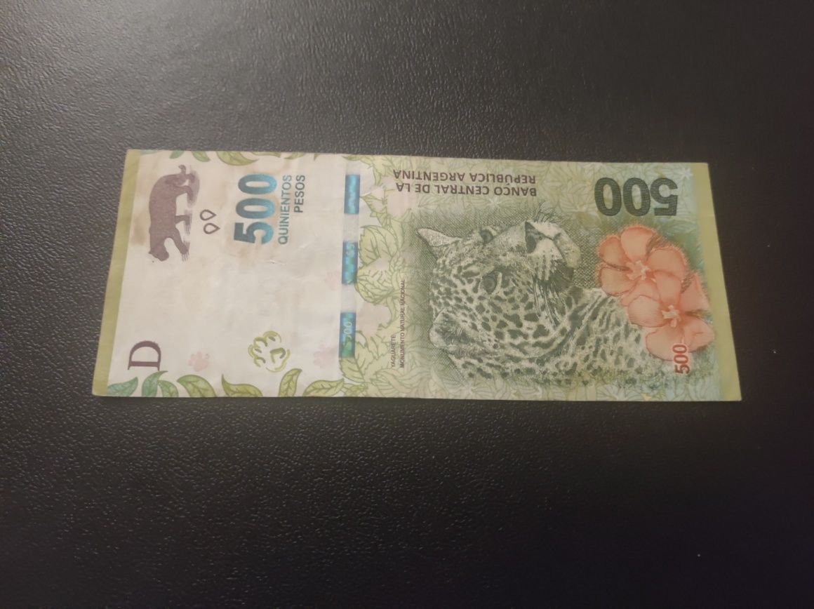 Bancnota 500 pesos Argentina