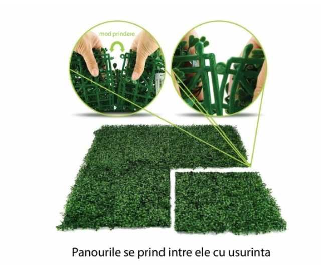 Panou Verdeata covor frunze decorativ verde  60 x 40 cm
