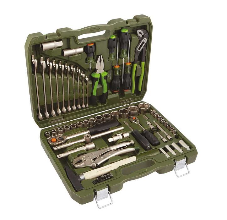 Набор головок с инструментом 1/4", 1/2" 72 предм.