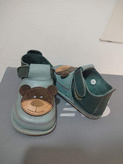 Papuci copii barefoot piele mărime 22
