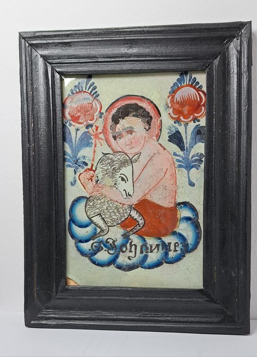 Austria- posibil Sandl - icoana pe sticla secol 19