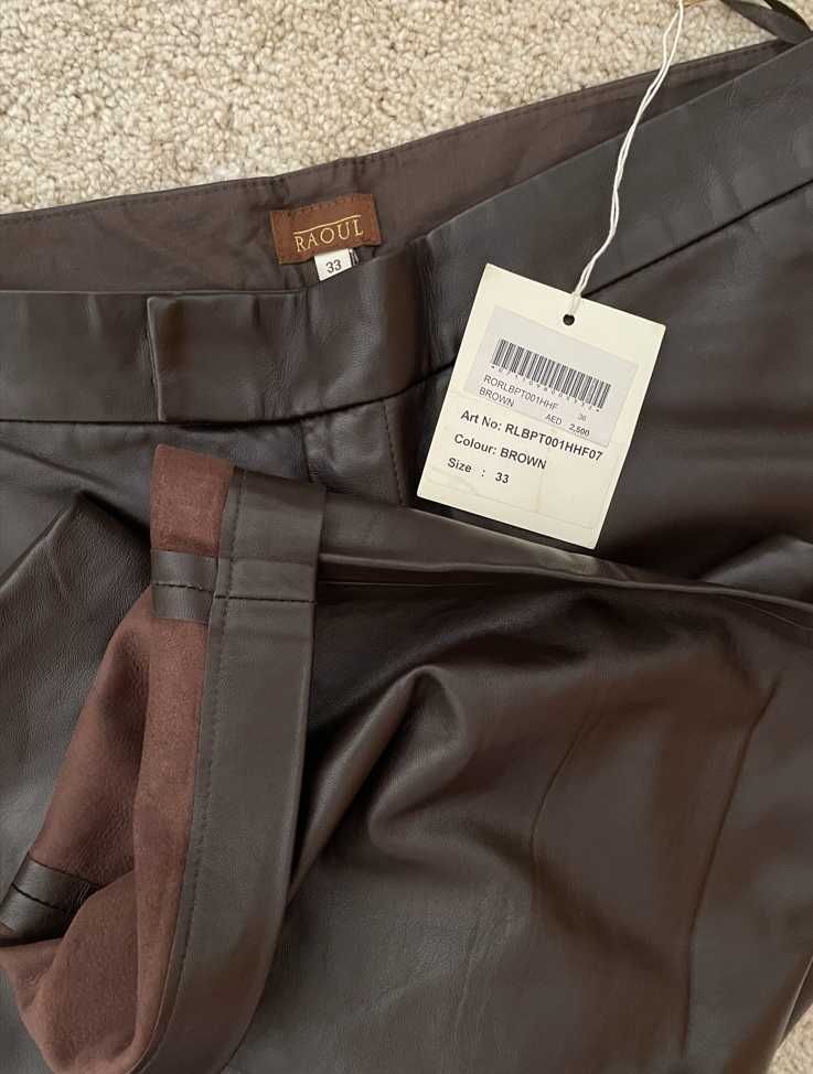 Pantaloni piele naturala | RAOUL | produs nou - vintage - unisex