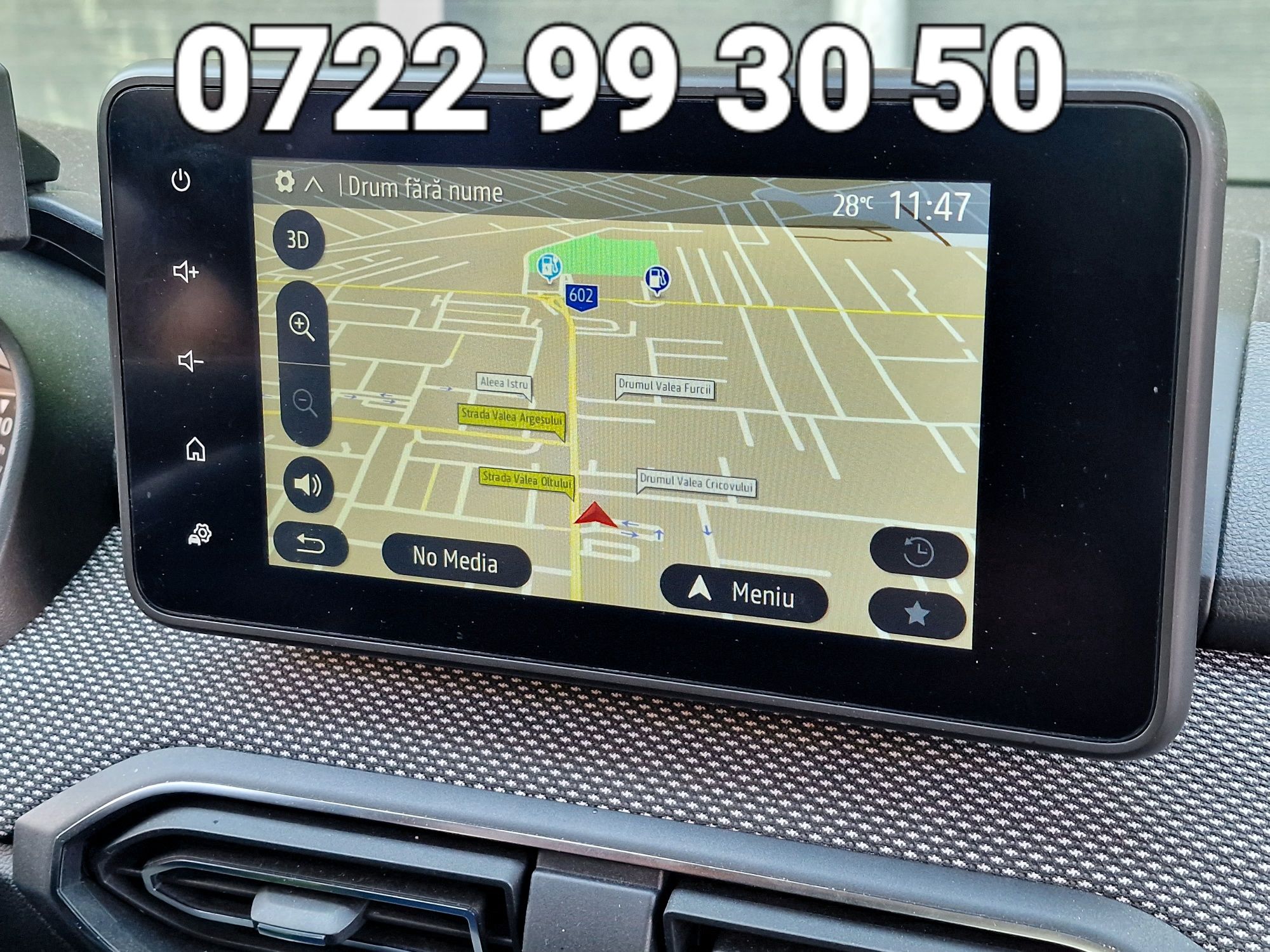 Camera DACIA DUSTER LOGAN activare navigație MediaNav harta Gps update