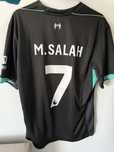 Tricou Salah Liverpool away eroare numar(cadou badge ucl)
