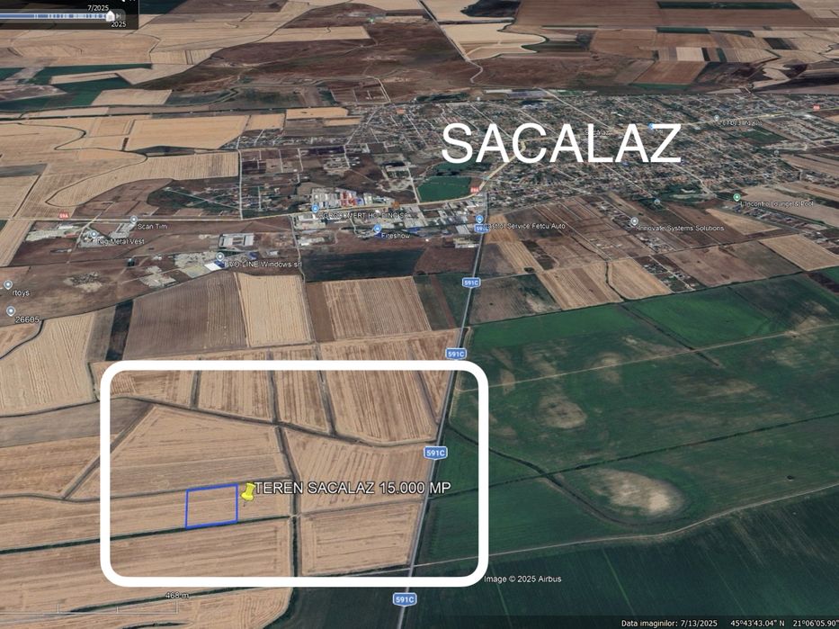 Teren extravilan agricol 15.000 mp Sacalaz