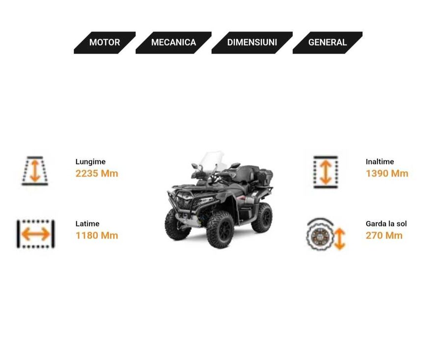 Vând ATV cfmoto 625 overland T3B