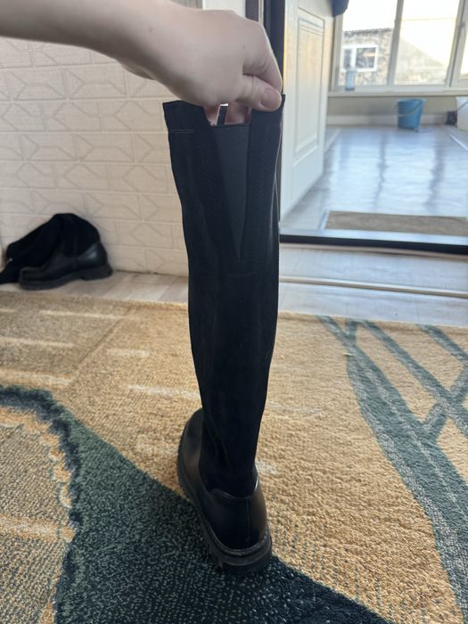 Зимние высокие сапоги, ботфорты