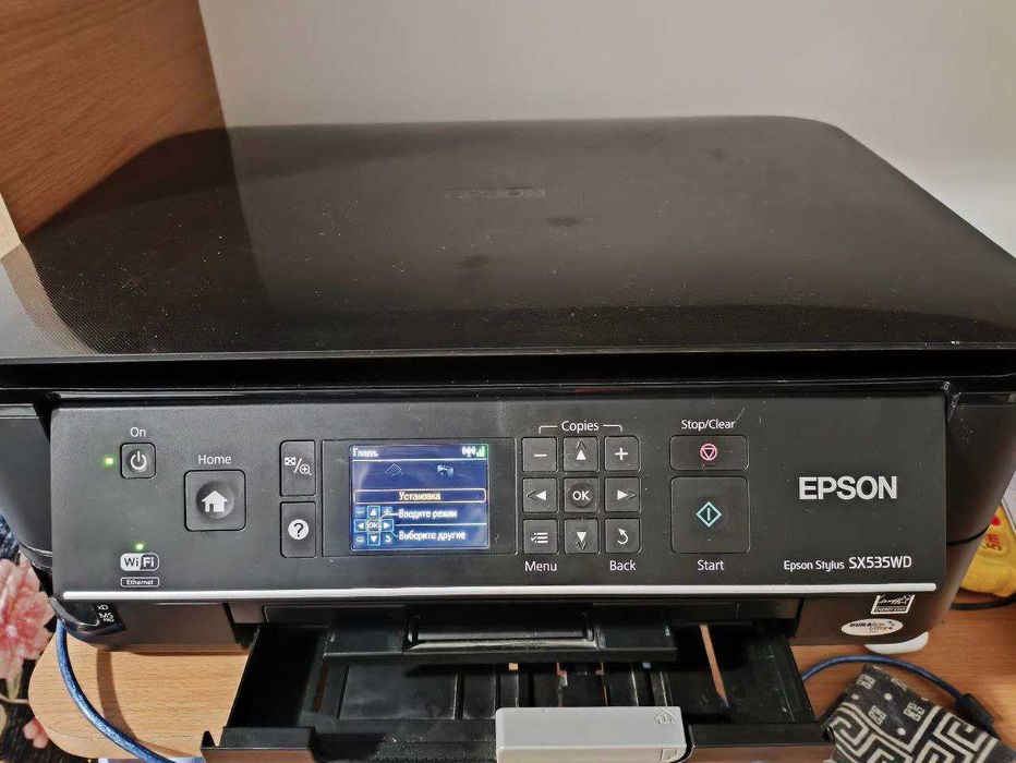 Принтер Epson Stylus SX535WD c Wi-Fi, двухсторонняя печать.