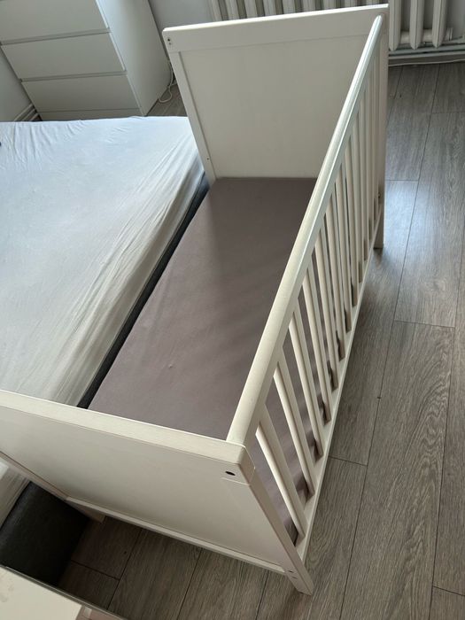 Patut copii IKEA Sundvik, reglabil pe inaltime, 67x125 cm