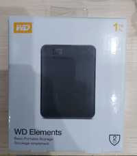 Продам новый жёсткий диск WD Elements 1000 gb.