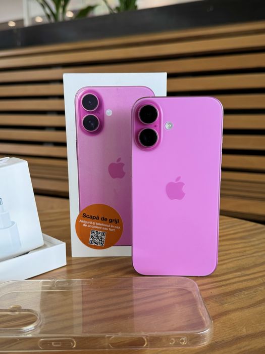 iPhone 16  Pink•128GB•Neverlocked•Factura•Garantie 2026•Full Boxn