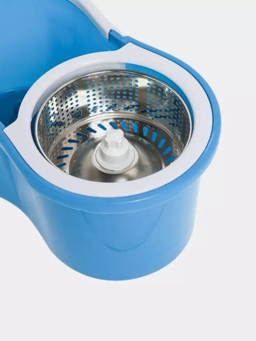 Tozalash to‘plami: 360° aylanuvchi mop va siqish funksiyali chelak