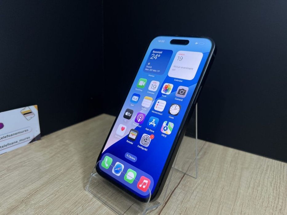 iPhone 15 128Gb Black 3 ani garanție, Telefoane Mureș