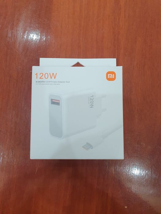 Yangi Xiaomi 120W Tez Zaryadlovchi — Original, Paketda