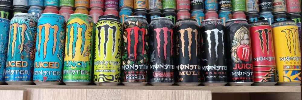 Monster,Coca Cola,Fanta,Mountain Dew,Sprite,Redbull
