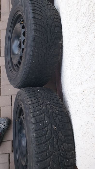 Jante cu cauciucuri de iarna pe 16 inch Vw passat