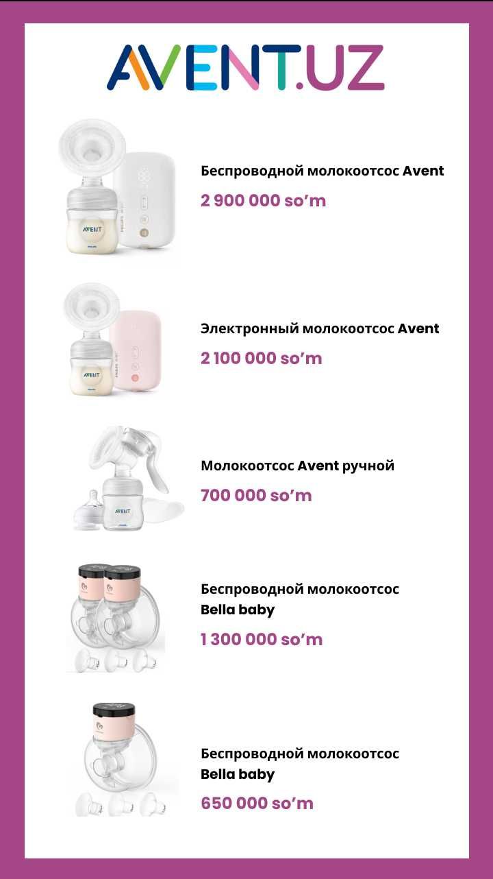 AVENT Ручной молокоотсос, грудосос ручной Авент