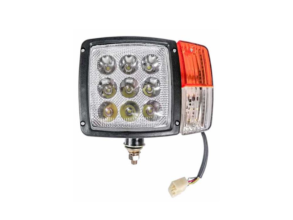 К-т (2 бр) Фар Трактор с Мигач LED 27W - JY313 - L и R