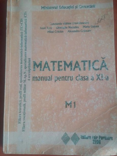 Matematica M1 clasa XI Udriste