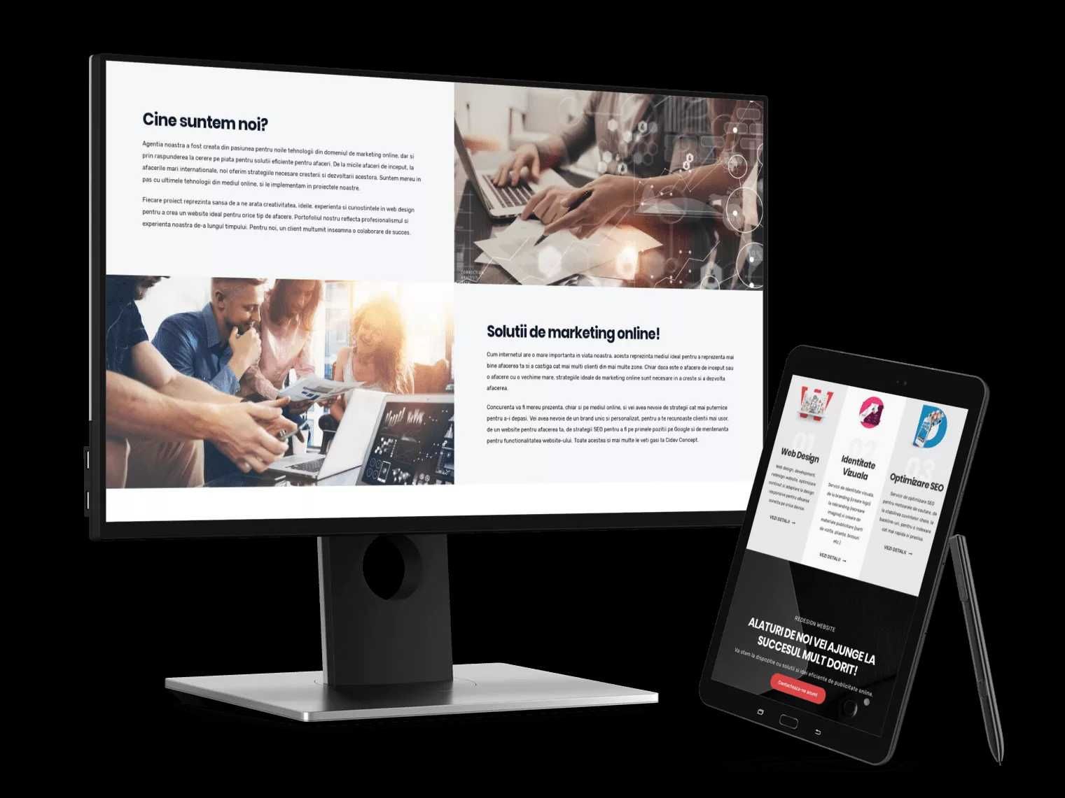 Programatori web pt site-uri, reclame platite Google, Insta, Linkedin