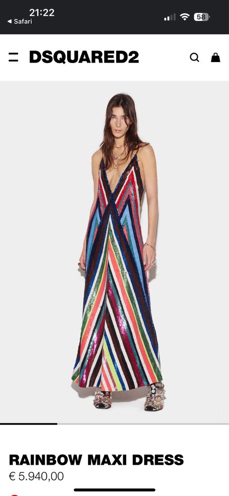 Рокля Dsquared2 с пайети