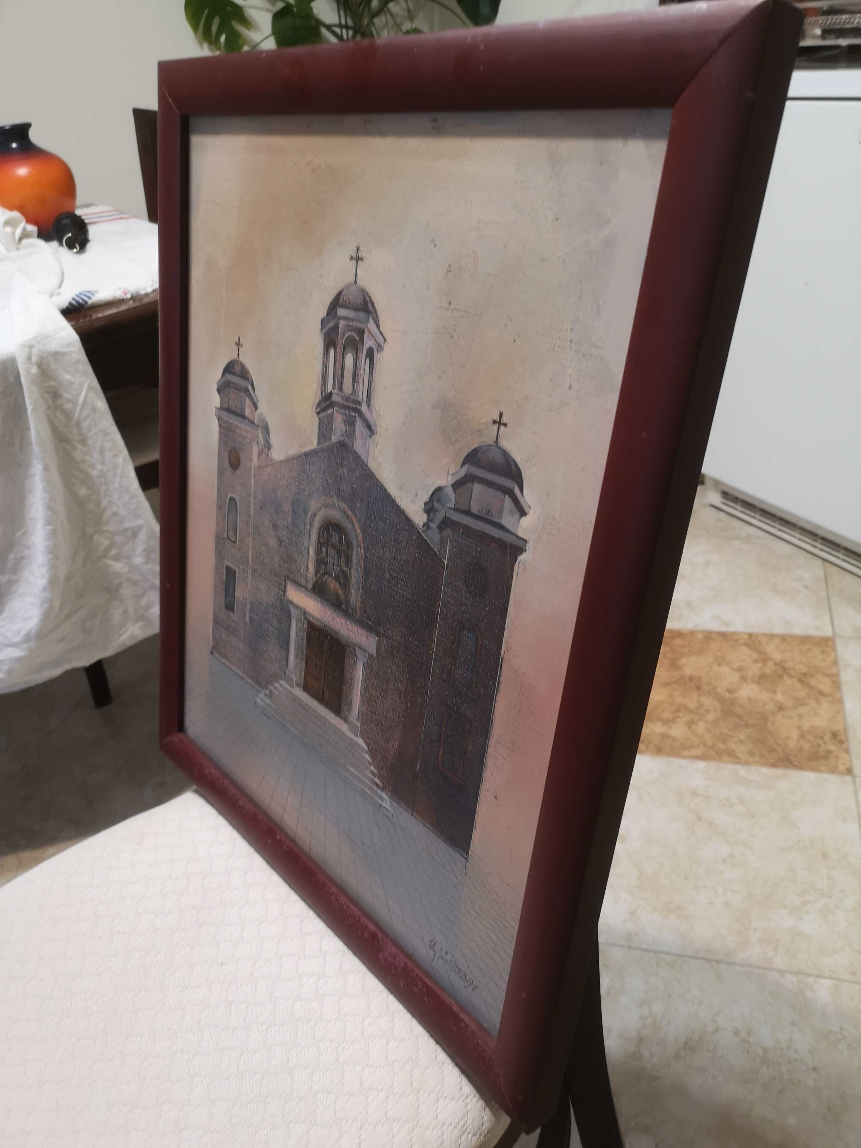 Разкошна Картина на Цончо Денев, маслени бои, платно, подписана