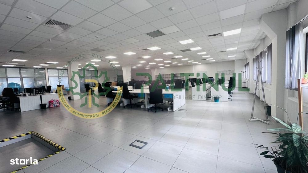 Spațiu birouri 380 mp – open-space + 3 birouri, malul Cibinului, Sibiu