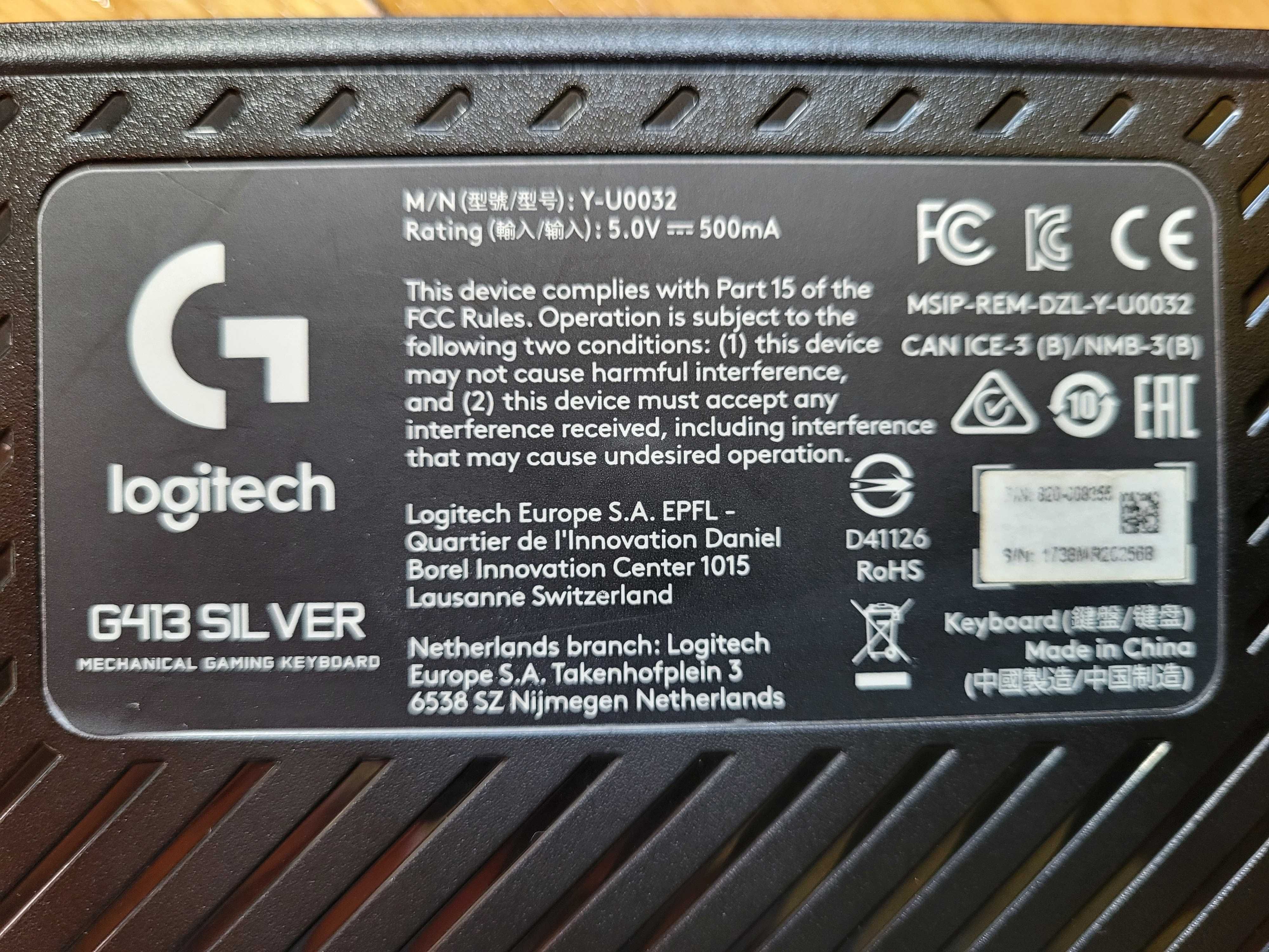 Tastaturi Logitech G413 Silver