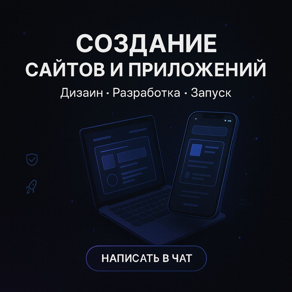 Разработка сайтов и приложений .| Быстро и под ключ