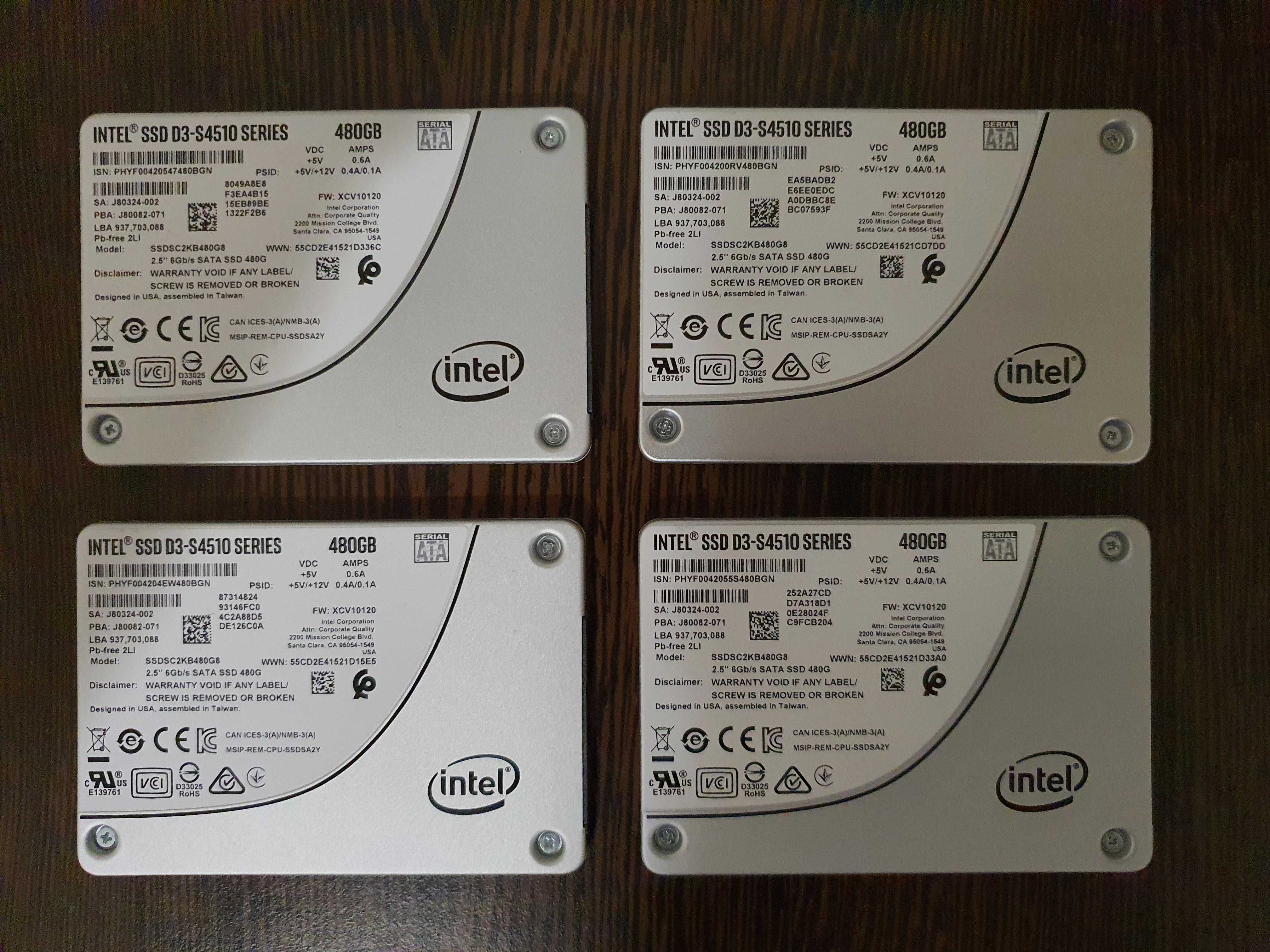 SSD Enterprise Intel D3-S4510 SSDSC2KB480G8R 480GB 6Gb/s 2.5" SATA3