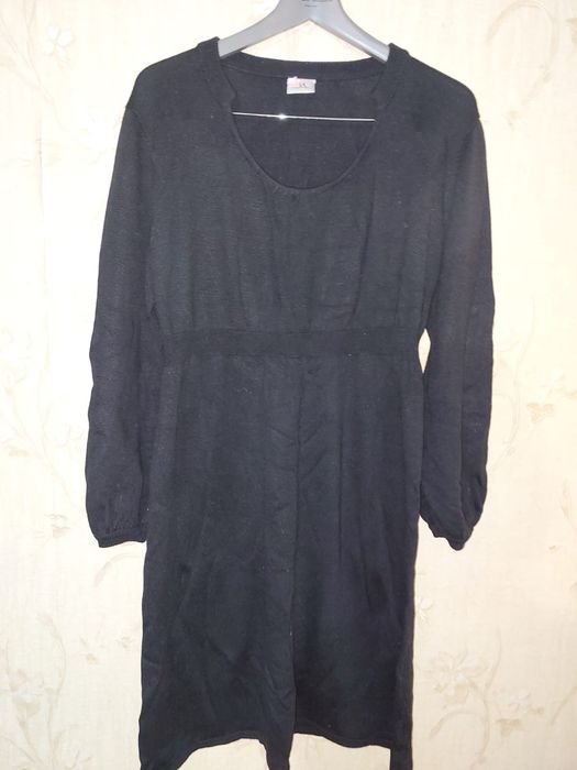 Трикотаж ,черное платье