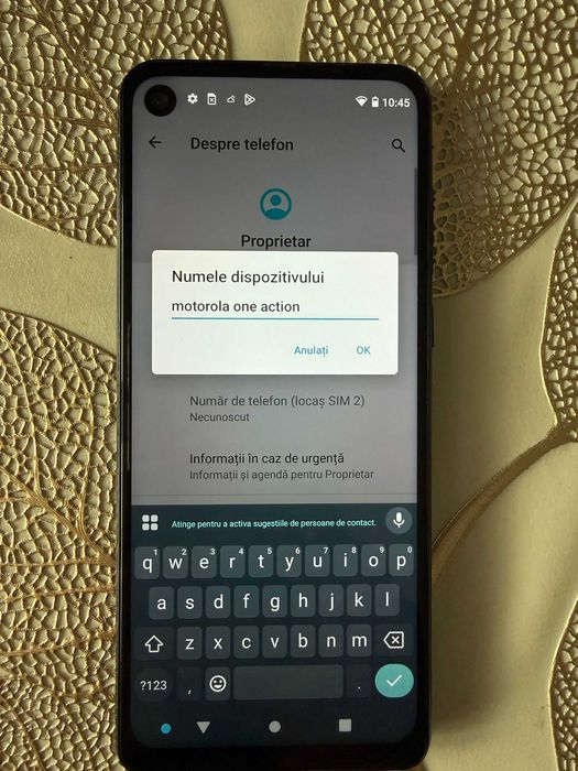 Telefon mobil Motorola Moto One Action, Dual SIM, 128, 4GB, Denim Blue