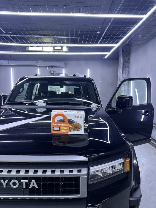 Установка автосигнализации Starline с авто запуском по температуре