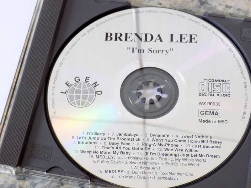 Cd  Brenda Lee  album  " I'm Sorry  "