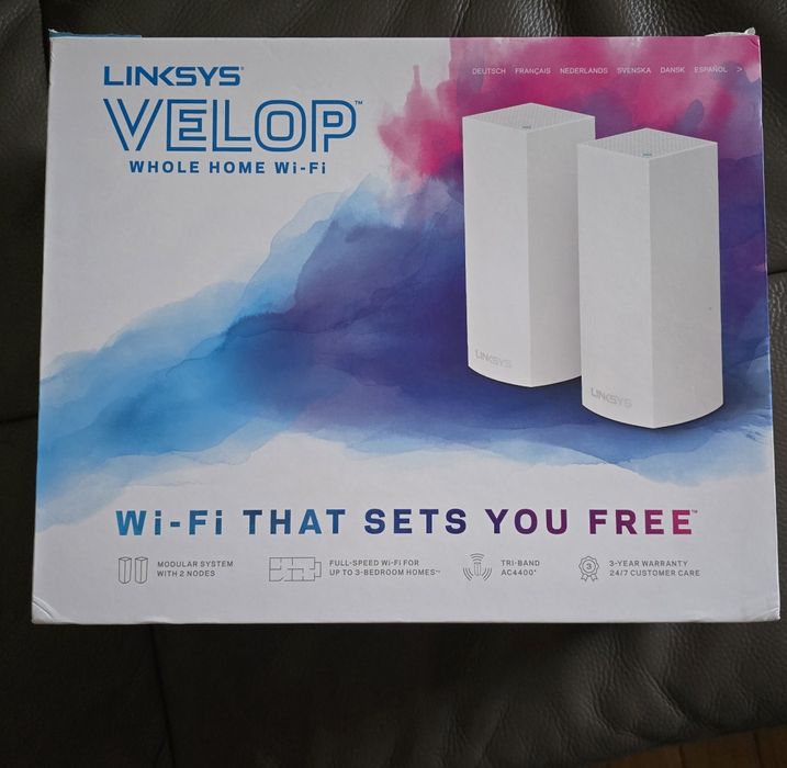 Sistem Mesh Wi-Fi Linksys Velop (2 noduri)