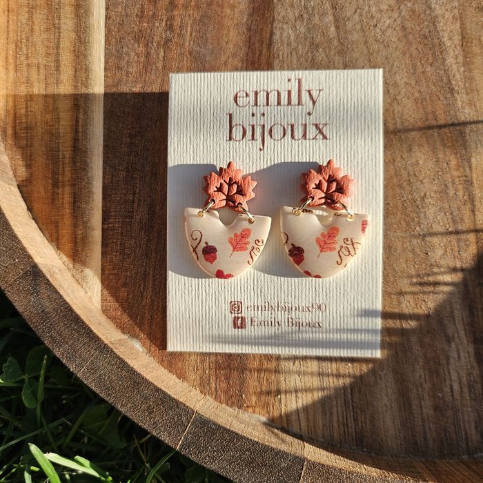 Cercei handmade din lut polimeric