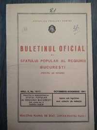 Buletin oficial 1961 (uz intern) al regiunii Bucuresti