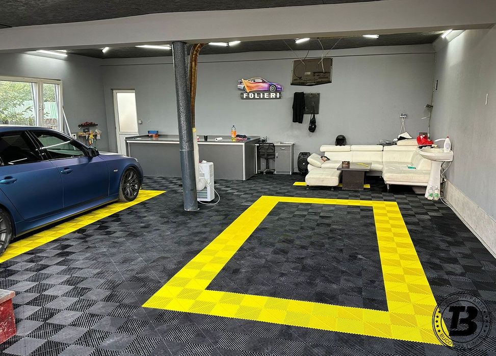 Pardoseala Modulara pentru Garaj si Ateliere Detailing - Galben