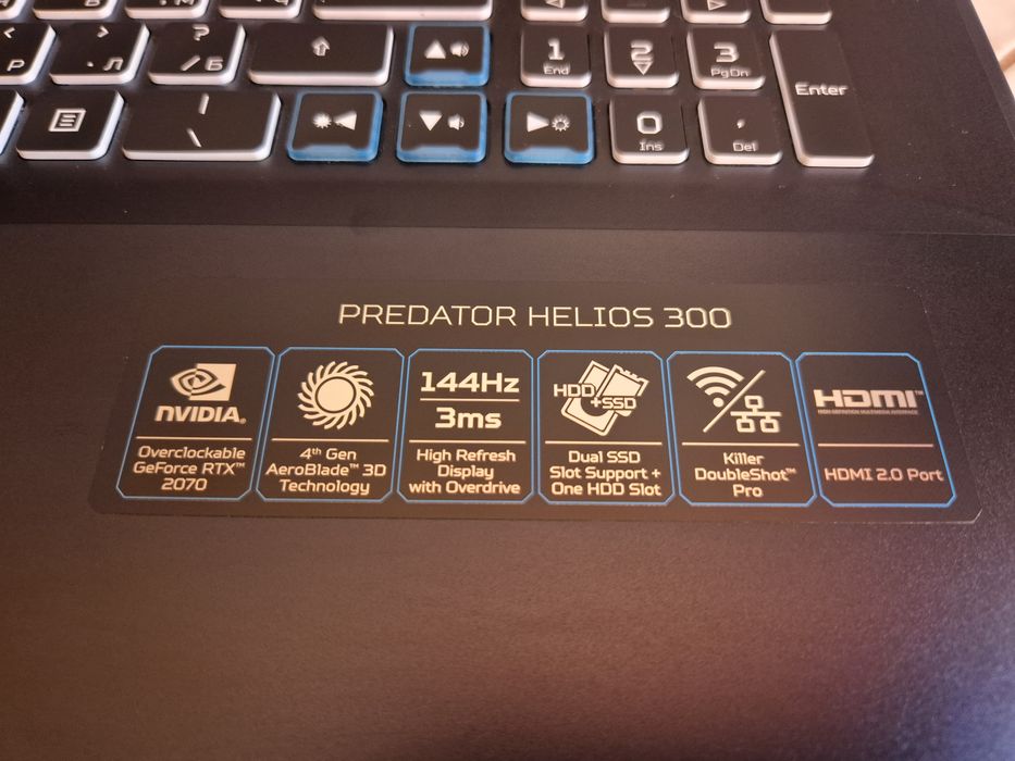 Acer Predator i7-9750H, RTX2070 8GB