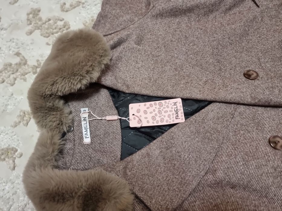 Пальто кашемировый Новый FAMELIN brend kashemir palto М размер Л га ха