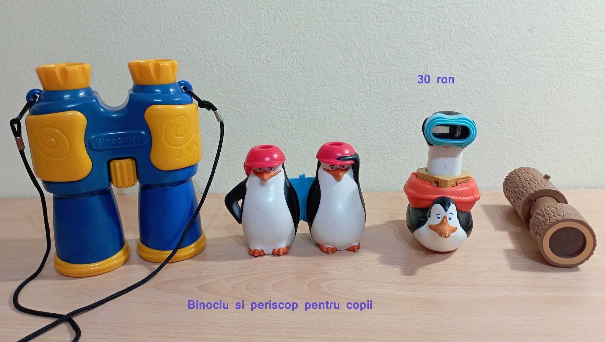 Catel robot cu efecte luminoase si sonore, set doctor, binocluri copii