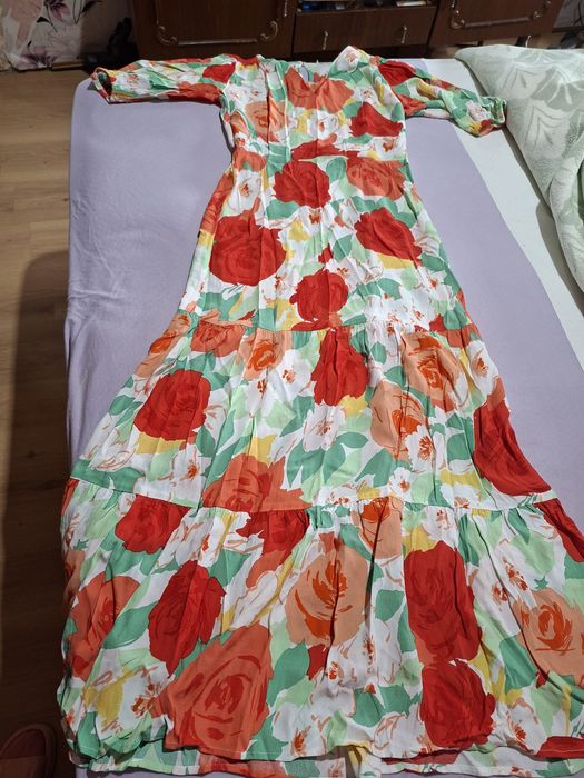 Дълга рокля на цветя