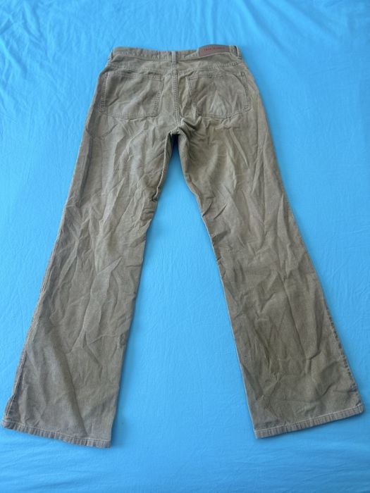 Pantaloni Casablanca din catifea reiată, culoare kaki