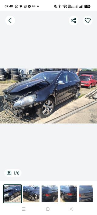 Piese motor punte jug volan ușa abs scaune kit pornire wv golf 6 1.6td