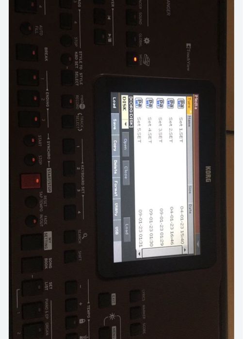 Vand set’uri ptr korg pa 700