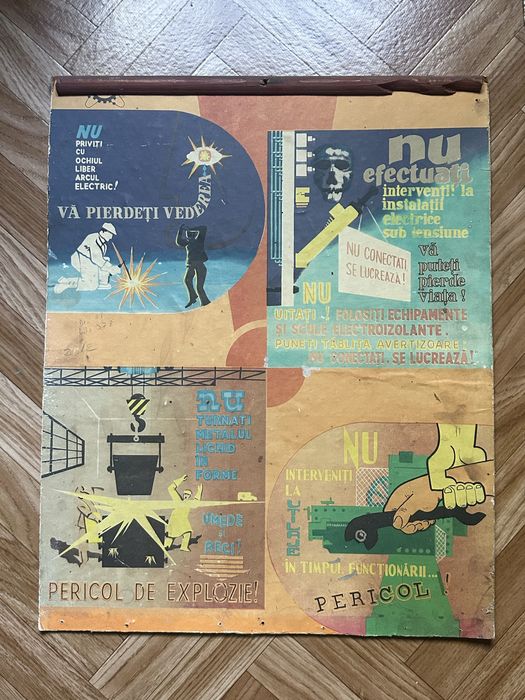 Afise Protectia Muncii din Perioada Comunista