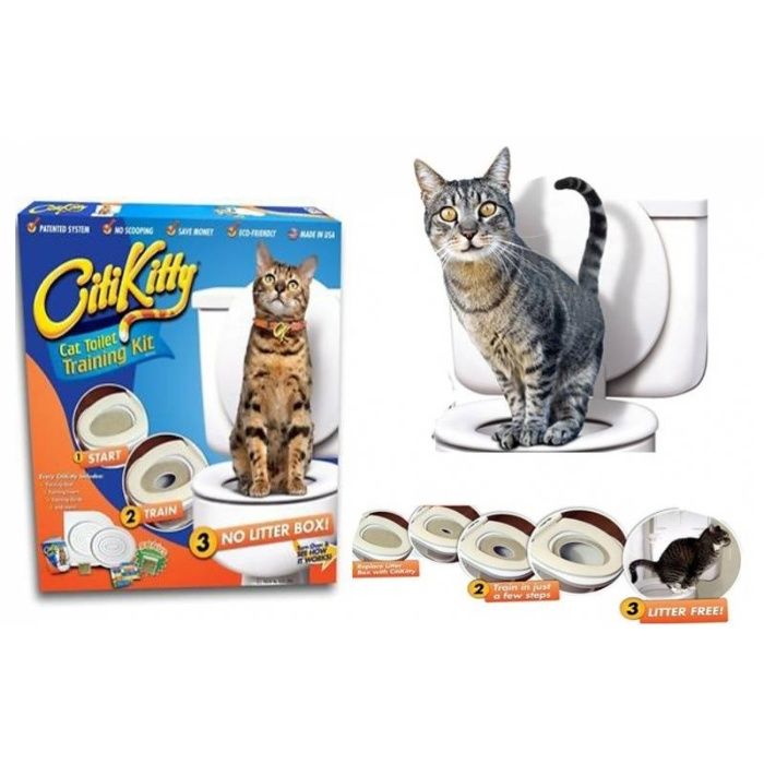 Промо! Citykitty Преход за тоалетна чиния за Котки - котешка тоалетна