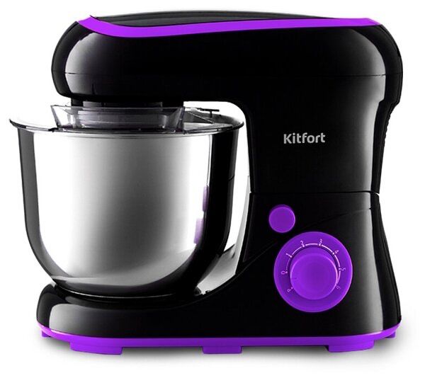 Планетарный миксер Kitfort КТ-3046-1 черно-фиолетовый