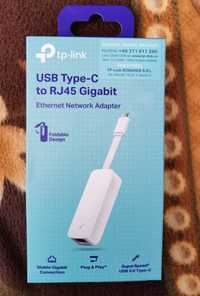 мрежов адаптер TP-Link UE300C, USB Type-C към GLAN RJ45