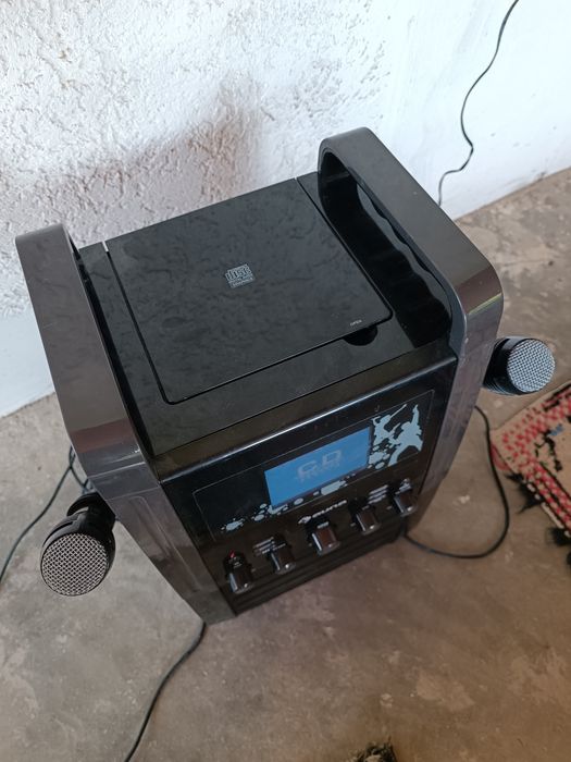 Караоке система Auna с CD плейър, AUX, 2 микрофона